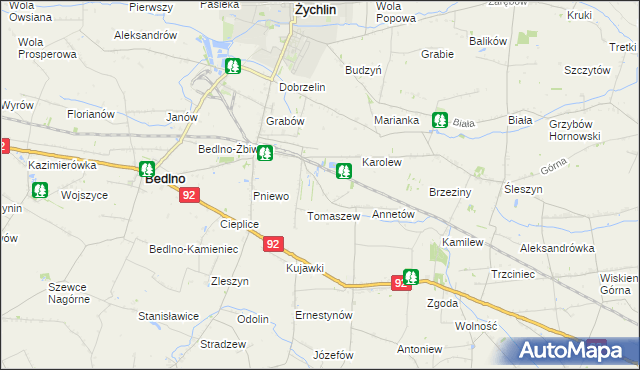 mapa Franciszków Nowy, Franciszków Nowy na mapie Targeo