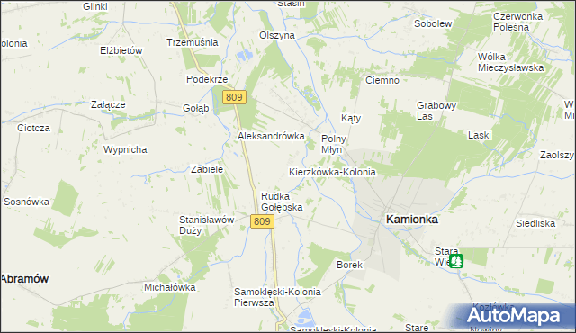 mapa Kierzkówka-Kolonia, Kierzkówka-Kolonia na mapie Targeo