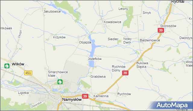 mapa Michalice, Michalice na mapie Targeo