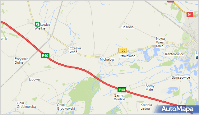 mapa Michałów gmina Olszanka, Michałów gmina Olszanka na mapie Targeo