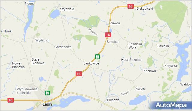 mapa Nowe Jankowice gmina Łasin, Nowe Jankowice gmina Łasin na mapie Targeo