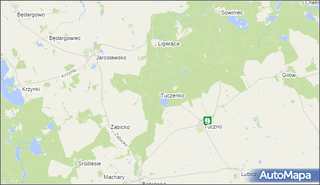 mapa Tuczenko, Tuczenko na mapie Targeo