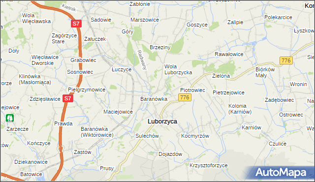 mapa Wysiołek Luborzycki, Wysiołek Luborzycki na mapie Targeo
