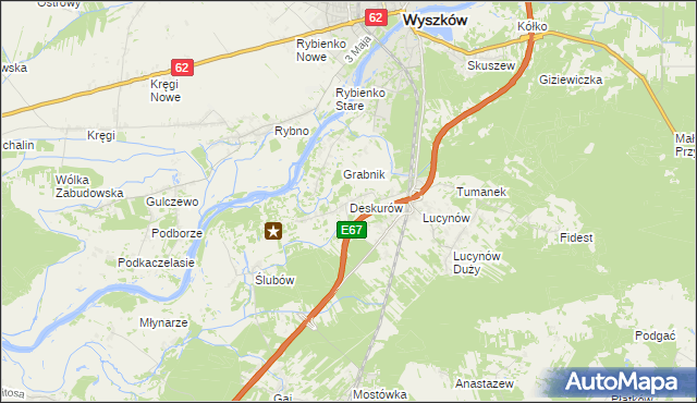 mapa Deskurów, Deskurów na mapie Targeo