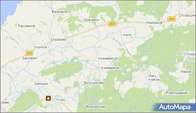 mapa Kowalewiczki, Kowalewiczki na mapie Targeo