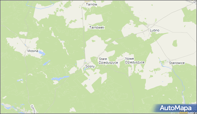 mapa Stare Dzieduszyce, Stare Dzieduszyce na mapie Targeo