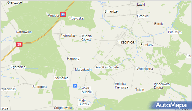 mapa Aniołka Druga, Aniołka Druga na mapie Targeo