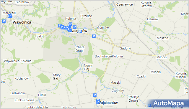 mapa Bochotnica-Kolonia, Bochotnica-Kolonia na mapie Targeo