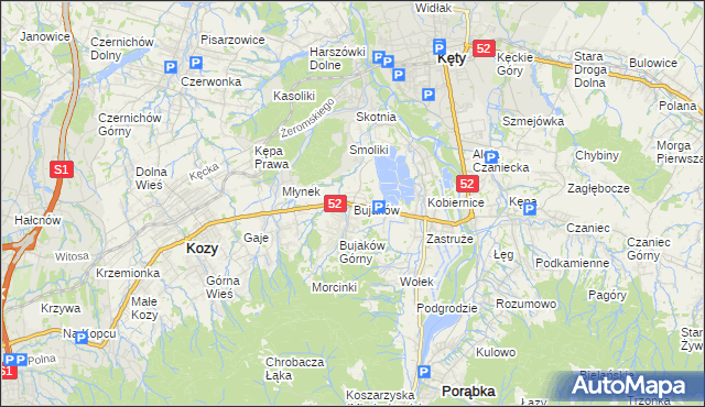 mapa Bujaków, Bujaków na mapie Targeo