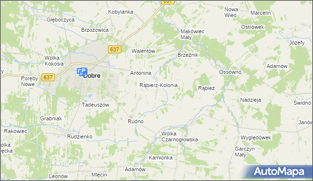 mapa Duchów, Duchów na mapie Targeo