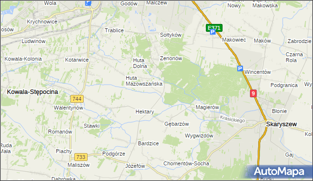 mapa Gębarzów-Kolonia, Gębarzów-Kolonia na mapie Targeo