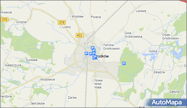 mapa Grodków powiat brzeski, Grodków powiat brzeski na mapie Targeo