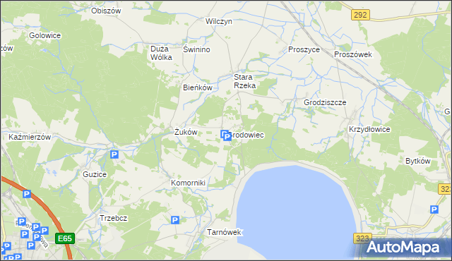 mapa Grodowiec, Grodowiec na mapie Targeo