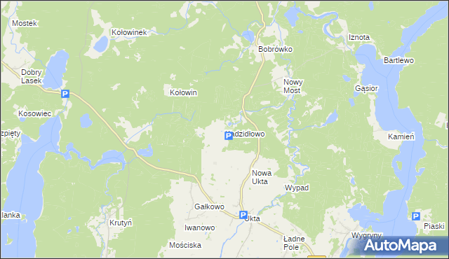 mapa Kadzidłowo, Kadzidłowo na mapie Targeo