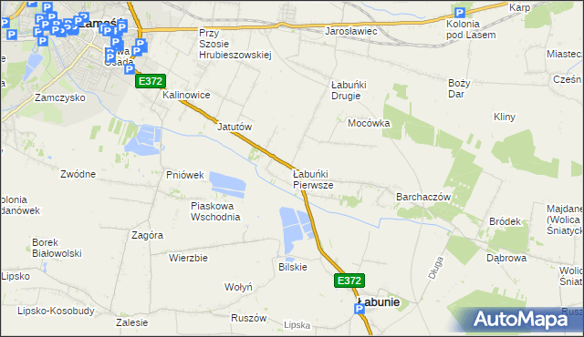mapa Łabuńki Pierwsze, Łabuńki Pierwsze na mapie Targeo