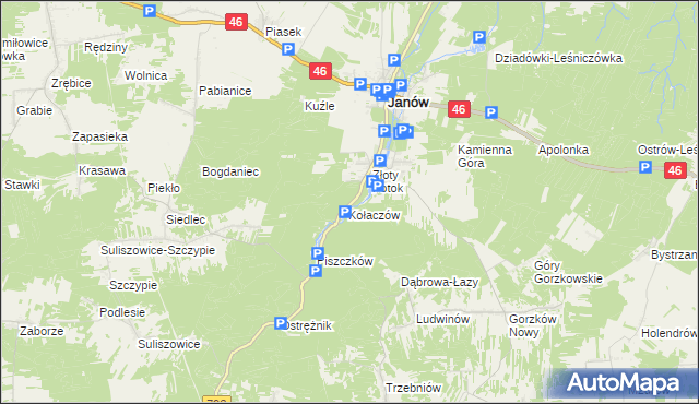 mapa Parkowe-Leśniczówka, Parkowe-Leśniczówka na mapie Targeo