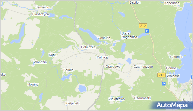 mapa Polnica, Polnica na mapie Targeo