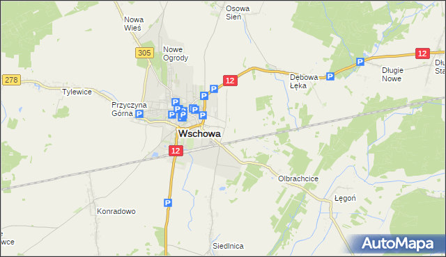 mapa Przyczyna Dolna, Przyczyna Dolna na mapie Targeo