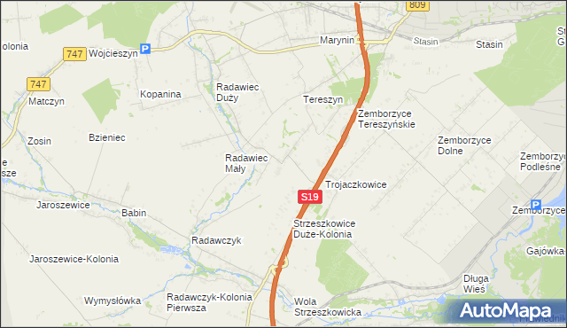 mapa Radawczyk Drugi, Radawczyk Drugi na mapie Targeo