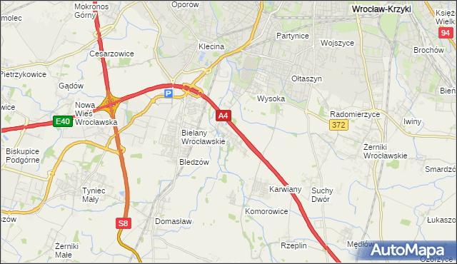 mapa Ślęza, Ślęza na mapie Targeo