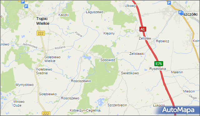 mapa Sobowidz, Sobowidz na mapie Targeo