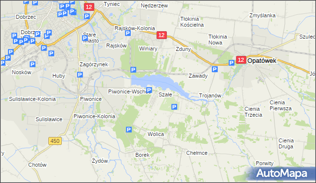 mapa Szałe, Szałe na mapie Targeo