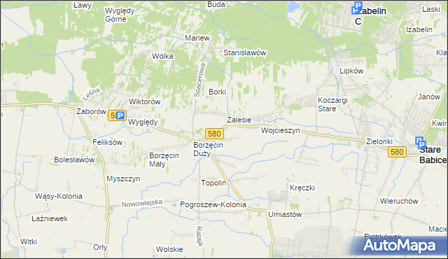 mapa Wierzbin, Wierzbin na mapie Targeo