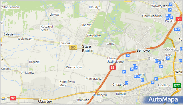 mapa Latchorzew, Latchorzew na mapie Targeo