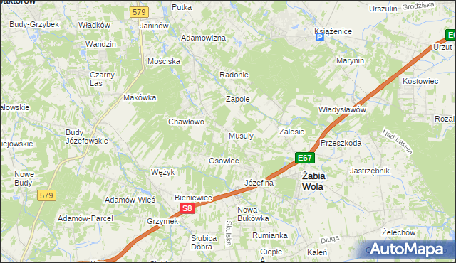 mapa Musuły, Musuły na mapie Targeo