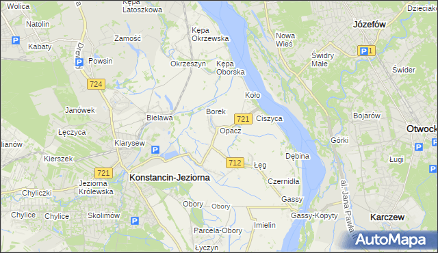 mapa Opacz, Opacz na mapie Targeo