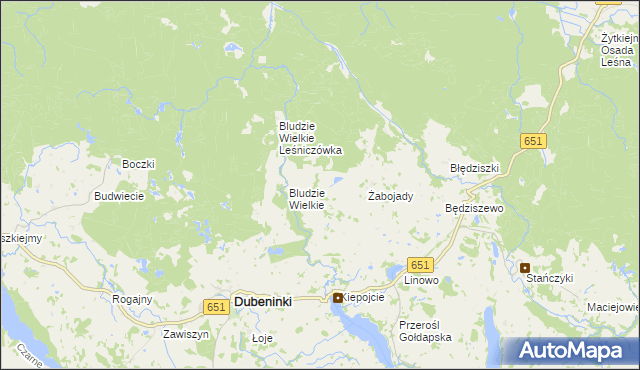 mapa Bludzie Małe, Bludzie Małe na mapie Targeo