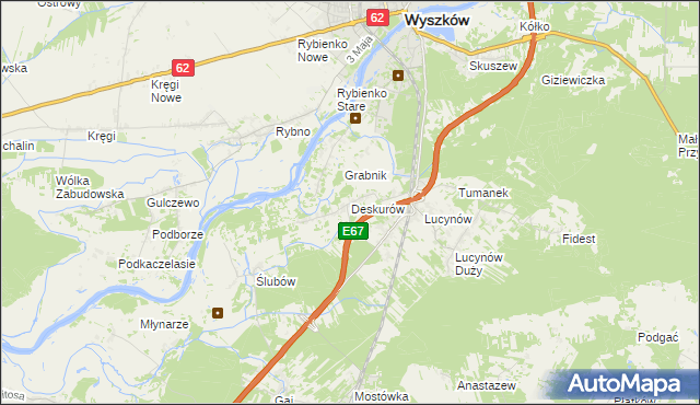 mapa Deskurów, Deskurów na mapie Targeo