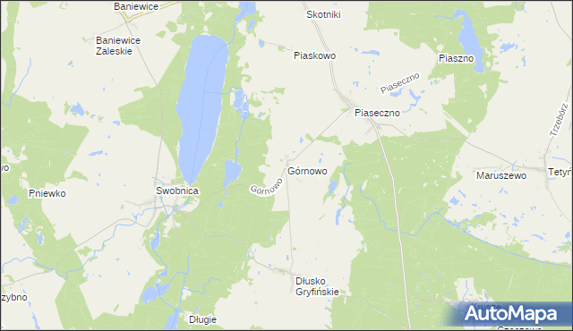 mapa Górnowo, Górnowo na mapie Targeo