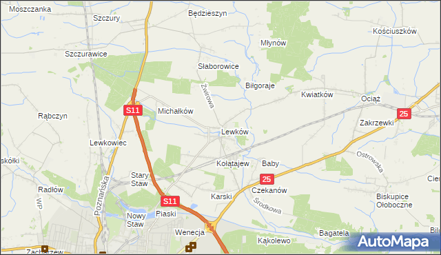 mapa Lewków, Lewków na mapie Targeo