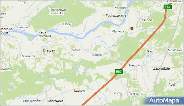 mapa Słopsk, Słopsk na mapie Targeo