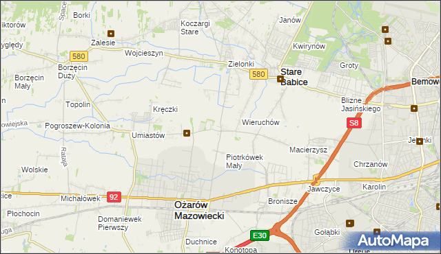 mapa Strzykuły, Strzykuły na mapie Targeo