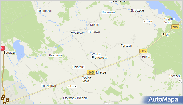 mapa Wólka Piotrowska, Wólka Piotrowska na mapie Targeo