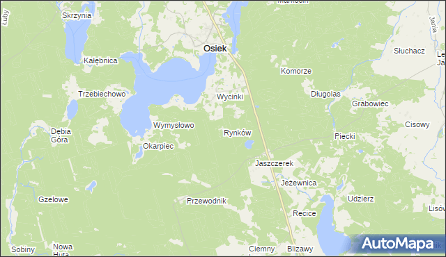 mapa Rynków, Rynków na mapie Targeo