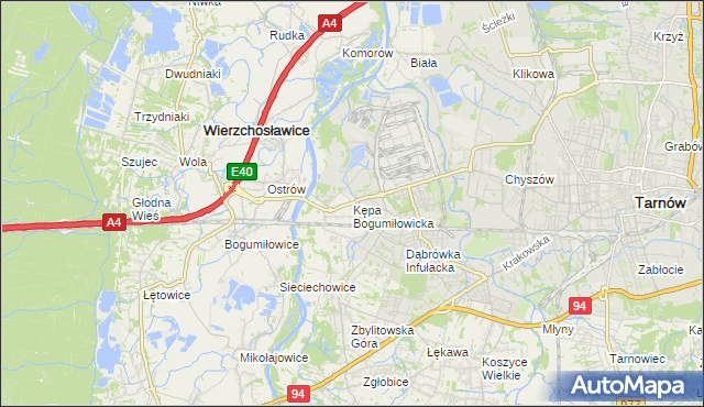 mapa Kępa Bogumiłowicka, Kępa Bogumiłowicka na mapie Targeo
