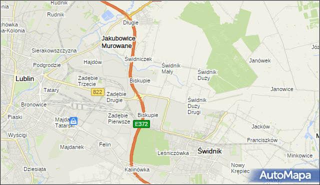 mapa Kolonia Świdnik Mały, Kolonia Świdnik Mały na mapie Targeo