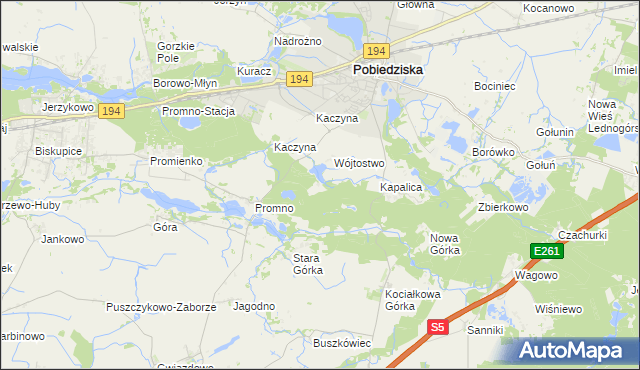 mapa Promno Leśniczówka, Promno Leśniczówka na mapie Targeo