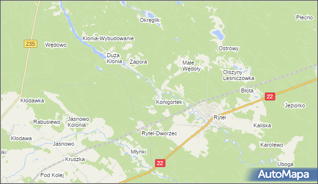 mapa Konigort, Konigort na mapie Targeo