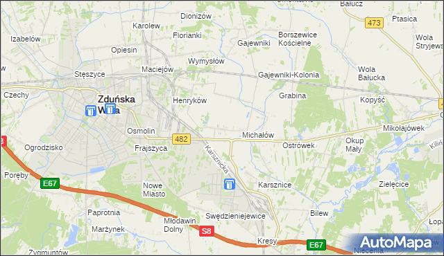 mapa Krobanów, Krobanów na mapie Targeo