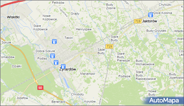 mapa Międzyborów, Międzyborów na mapie Targeo