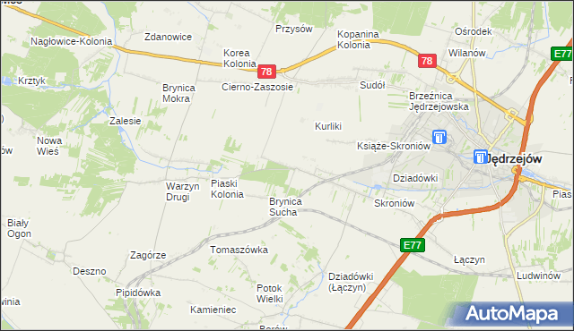 mapa Prząsław Mały, Prząsław Mały na mapie Targeo