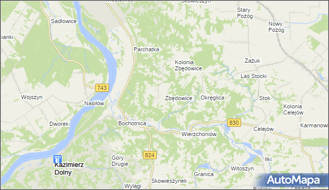 mapa Zbędowice, Zbędowice na mapie Targeo