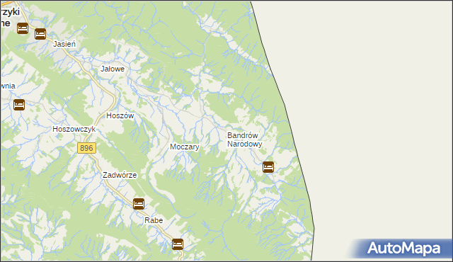 mapa Bandrów Narodowy, Bandrów Narodowy na mapie Targeo