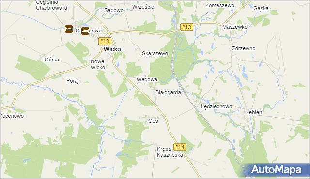 mapa Białogarda, Białogarda na mapie Targeo