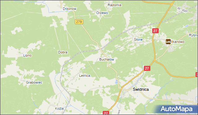 mapa Buchałów, Buchałów na mapie Targeo