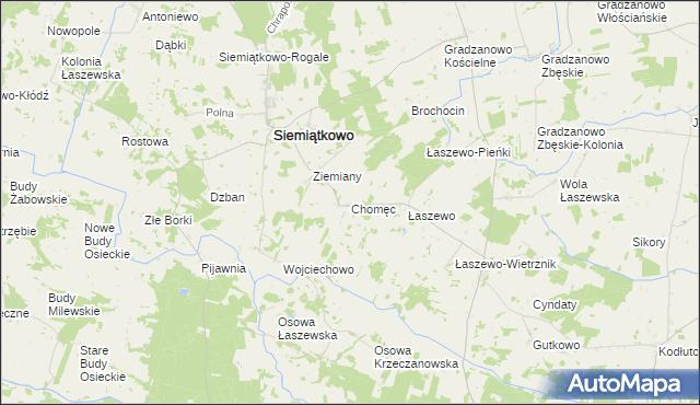 mapa Chomęc, Chomęc na mapie Targeo